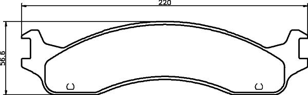 Mintex MDB2169 - Комплект спирачно феродо, дискови спирачки vvparts.bg