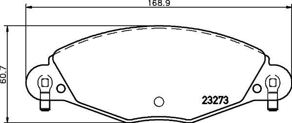 Mintex MDB2188 - Комплект спирачно феродо, дискови спирачки vvparts.bg