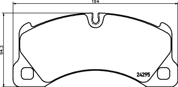 Mintex MDB2833 - Комплект спирачно феродо, дискови спирачки vvparts.bg