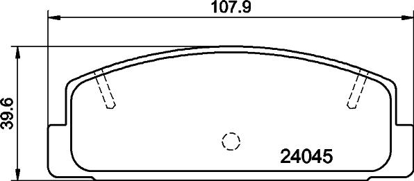 Mintex MDB2309 - Комплект спирачно феродо, дискови спирачки vvparts.bg