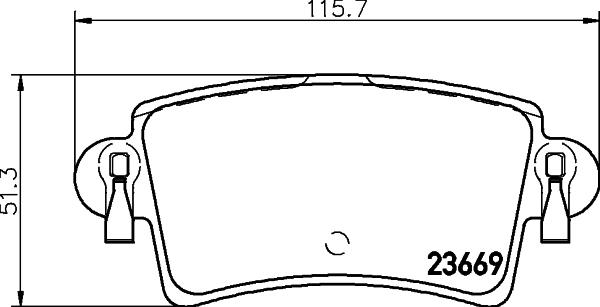 Mintex MDB2269 - Комплект спирачно феродо, дискови спирачки vvparts.bg