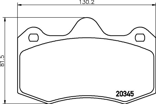 Mintex MDB2207 - Комплект спирачно феродо, дискови спирачки vvparts.bg