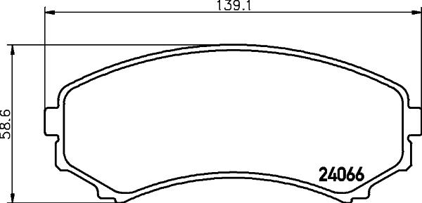 Mintex MDB2277 - Комплект спирачно феродо, дискови спирачки vvparts.bg