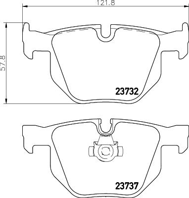 Mintex MDB2719 - Комплект спирачно феродо, дискови спирачки vvparts.bg