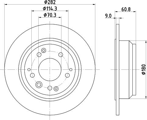 Mintex MDC999 - Спирачен диск vvparts.bg