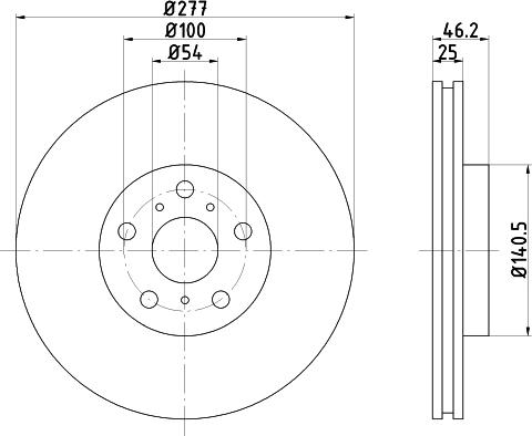 Mintex MDC901 - Спирачен диск vvparts.bg