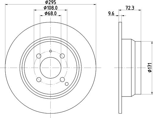 Mintex MDC919 - Спирачен диск vvparts.bg