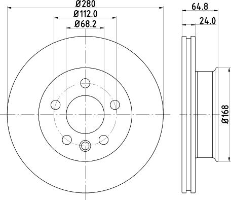 Mintex MDC913 - Спирачен диск vvparts.bg