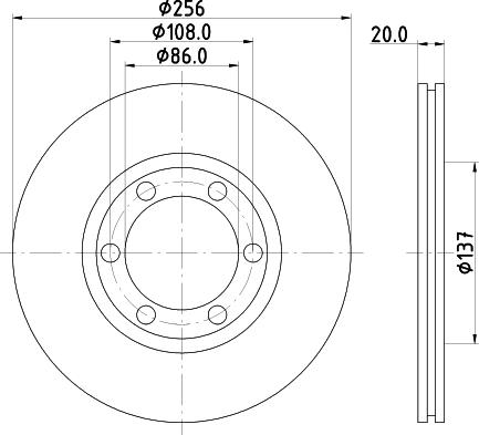 Mintex MDC972 - Спирачен диск vvparts.bg