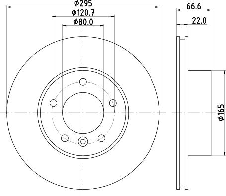 Mintex MDC448 - Спирачен диск vvparts.bg