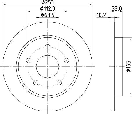 Mintex MDC410 - Спирачен диск vvparts.bg