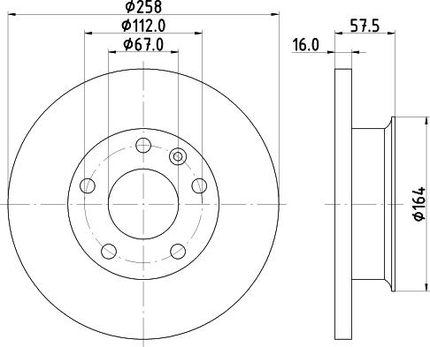 Mintex MDC413 - Спирачен диск vvparts.bg