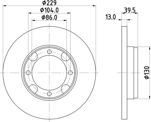 Mintex MDC420 - Спирачен диск vvparts.bg