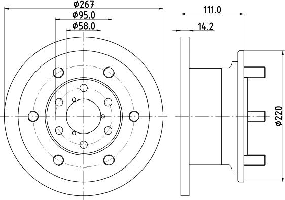 Mintex MDC518 - Спирачен диск vvparts.bg