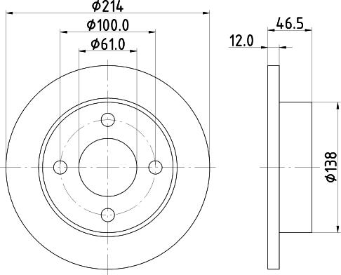 Mintex MDC682 - Спирачен диск vvparts.bg