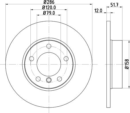 Mintex MDC622 - Спирачен диск vvparts.bg