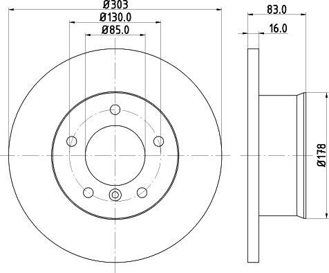 Mintex MDC671 - Спирачен диск vvparts.bg