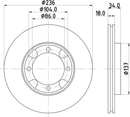 Remsa 6392.10 - Спирачен диск vvparts.bg