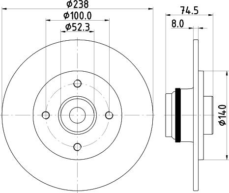 Mintex MDC1997 - Спирачен диск vvparts.bg