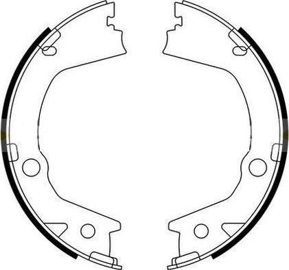 Mintex MFR755 - Комплект спирачна челюст, ръчна спирачка vvparts.bg