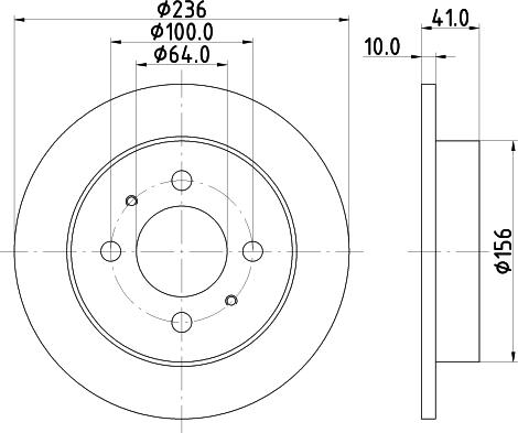 Mintex MDC81983C - Спирачен диск vvparts.bg