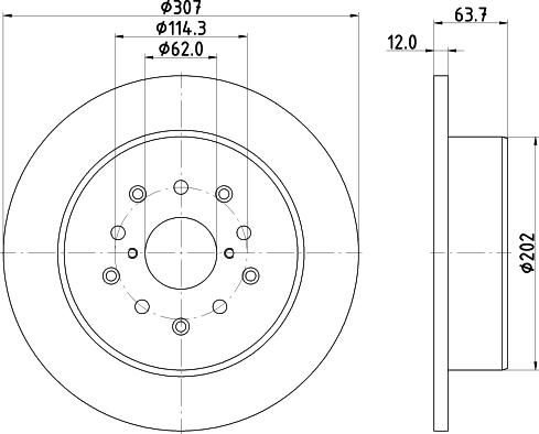 Mintex MDC1461 - Спирачен диск vvparts.bg