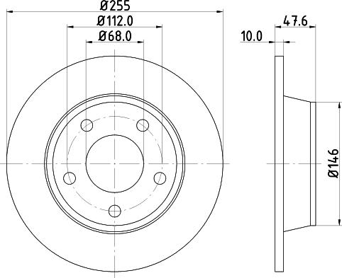 Mintex MDC1462 - Спирачен диск vvparts.bg