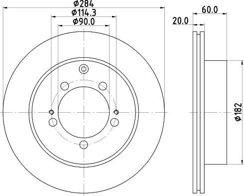 Mintex MDC1416 - Спирачен диск vvparts.bg