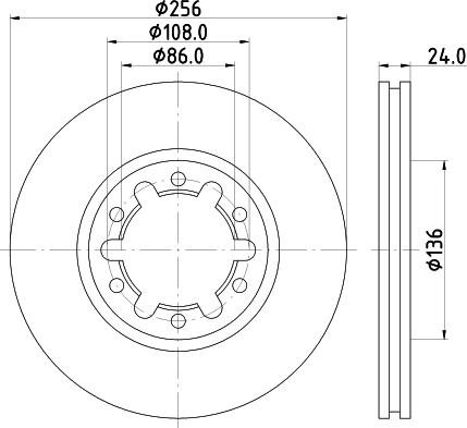 Mintex MDC1411 - Спирачен диск vvparts.bg