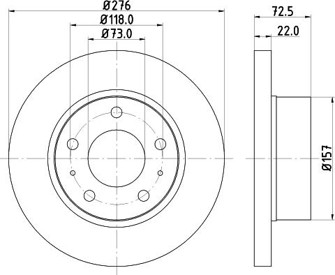 Mintex MDC1438 - Спирачен диск vvparts.bg