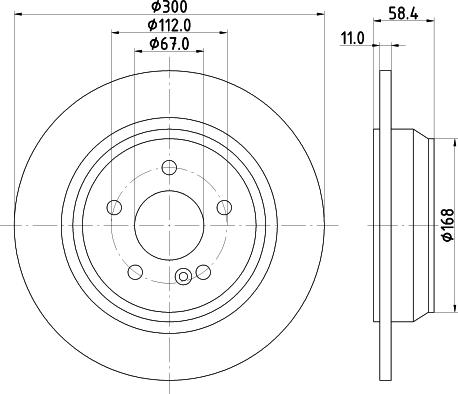 Mintex MDC1427 - Спирачен диск vvparts.bg