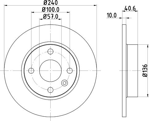 Mintex MDC1519 - Спирачен диск vvparts.bg