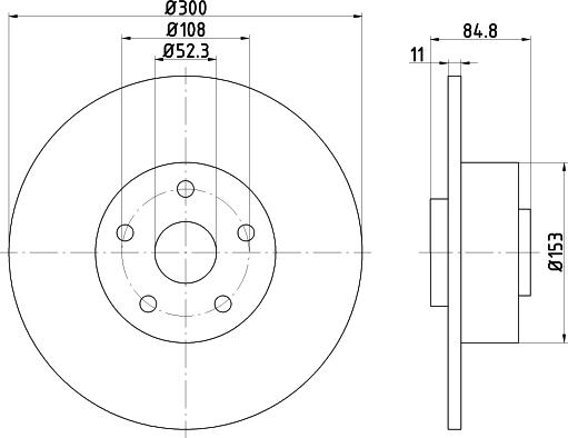 Mintex MDC1537 - Спирачен диск vvparts.bg