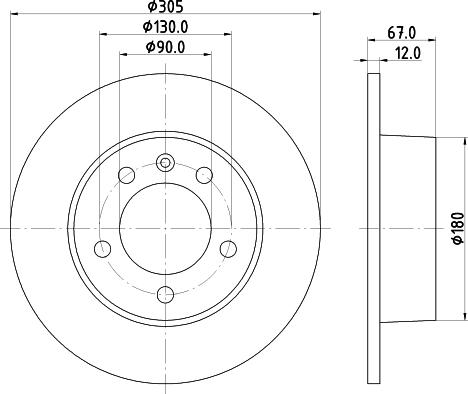 Mintex MDC1529 - Спирачен диск vvparts.bg