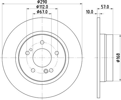 Mintex MDC1526 - Спирачен диск vvparts.bg