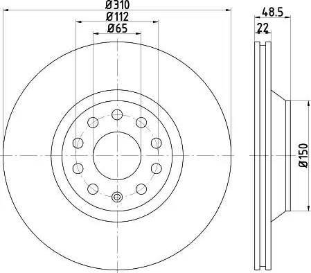 Mintex MDC1697 - Спирачен диск vvparts.bg