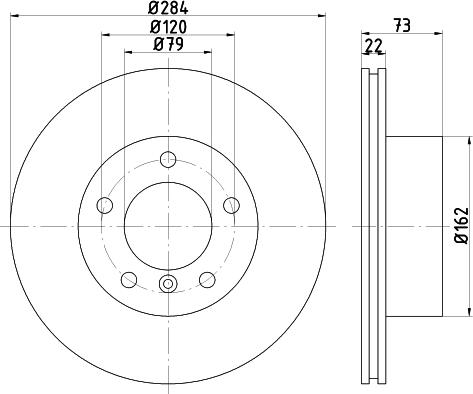 Mintex MDC1645 - Спирачен диск vvparts.bg