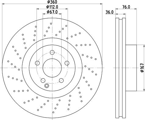 Mintex MDC1667 - Спирачен диск vvparts.bg