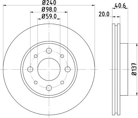 Mintex MDC1689 - Спирачен диск vvparts.bg