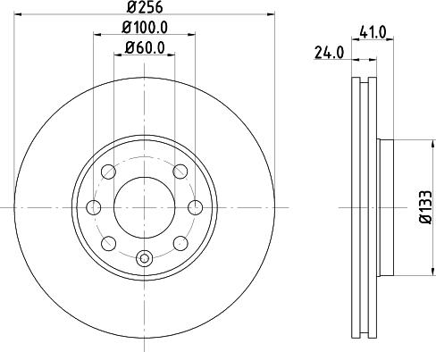 Mintex MDC1049 - Спирачен диск vvparts.bg