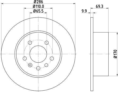 Mintex MDK0043 - Спирачен комплект, дискови спирачки vvparts.bg