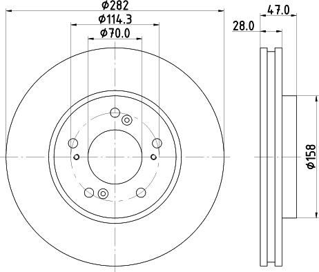 Mintex MDC1002 - Спирачен диск vvparts.bg