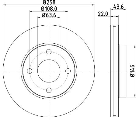 Mintex MDC1030 - Спирачен диск vvparts.bg