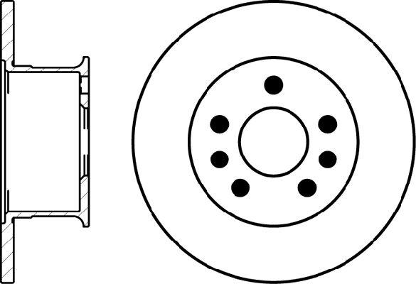 BENDIX Braking BDI567 - Спирачен диск vvparts.bg