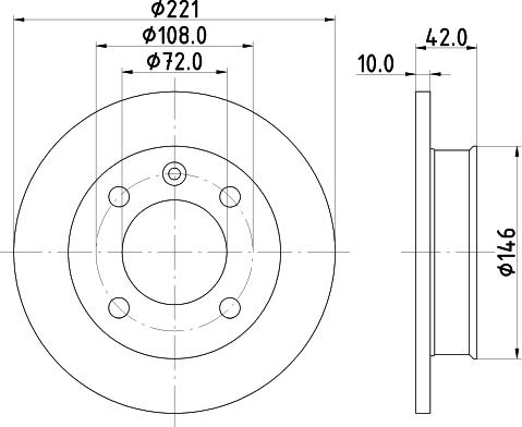 Mintex MDC11 - Спирачен диск vvparts.bg