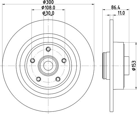 Mintex MDC1893 - Спирачен диск vvparts.bg