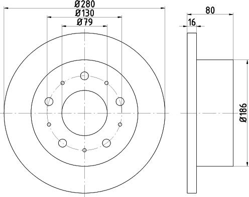 Mintex MDC1817 - Спирачен диск vvparts.bg