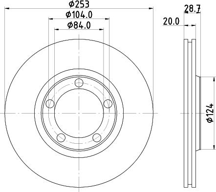 Mintex MDC1319 - Спирачен диск vvparts.bg