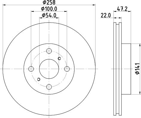 Mintex MDC1318 - Спирачен диск vvparts.bg