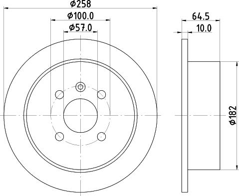 Mintex MDC1389 - Спирачен диск vvparts.bg